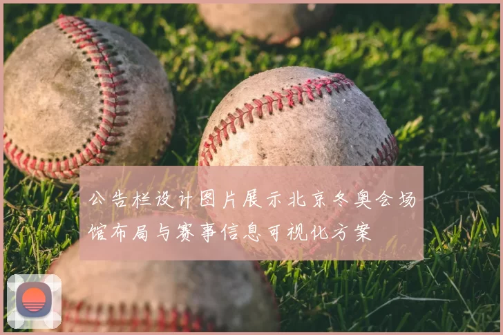 公告栏设计图片展示北京冬奥会场馆布局与赛事信息可视化方案